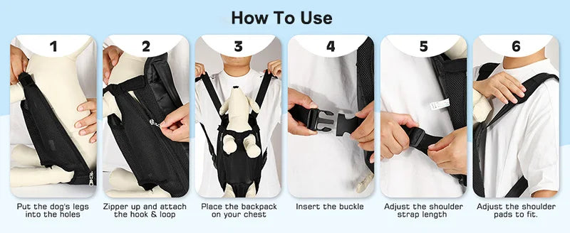 🐾 Mochila Transportadora Portátil para Perros y Gatos