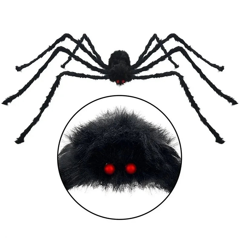 🎃🕷️ Araña Gigante de Halloween – Decoración Terrorífica para Interior y Exterior 👻🕸️