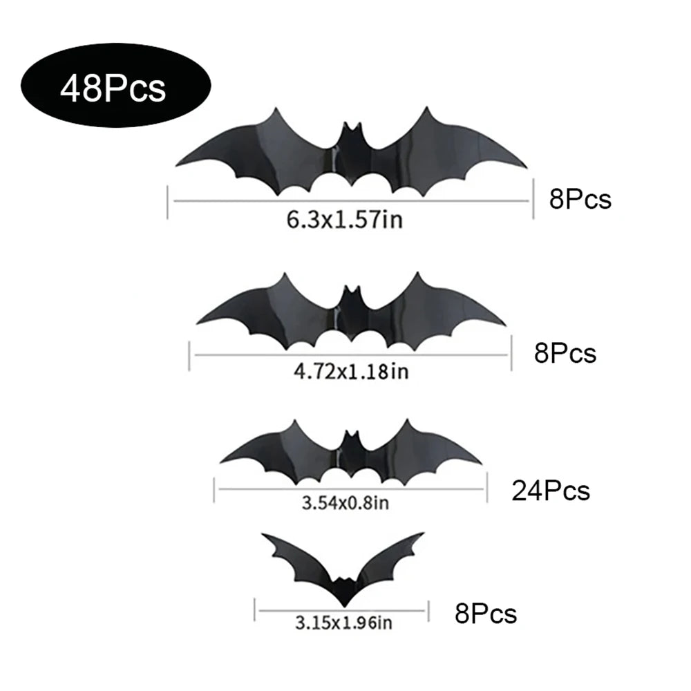 🦇 Decoración de Murciélagos 3D para Halloween 🎃🕸️