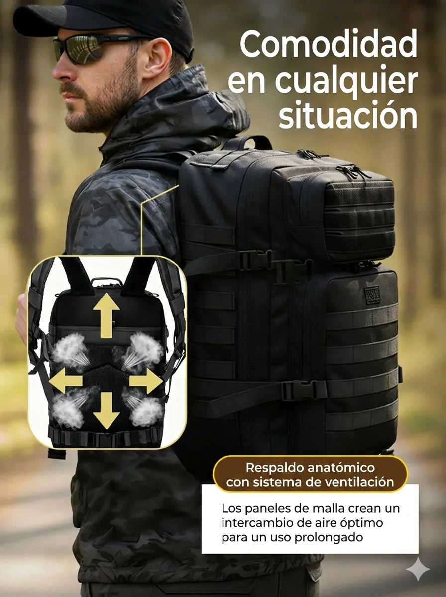 🎒 Mochila Táctica de Viaje y Senderismo 50L/32L 🏕️🌍