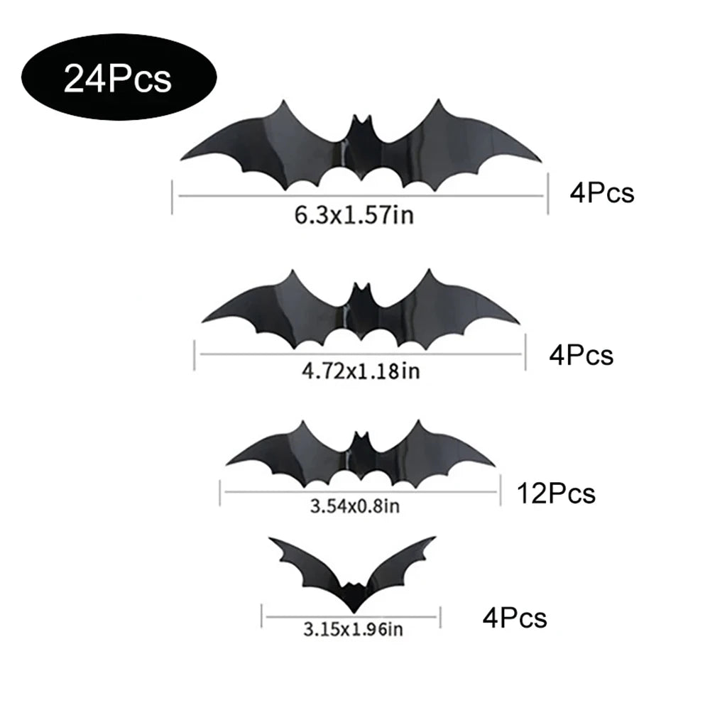 🦇 Decoración de Murciélagos 3D para Halloween 🎃🕸️