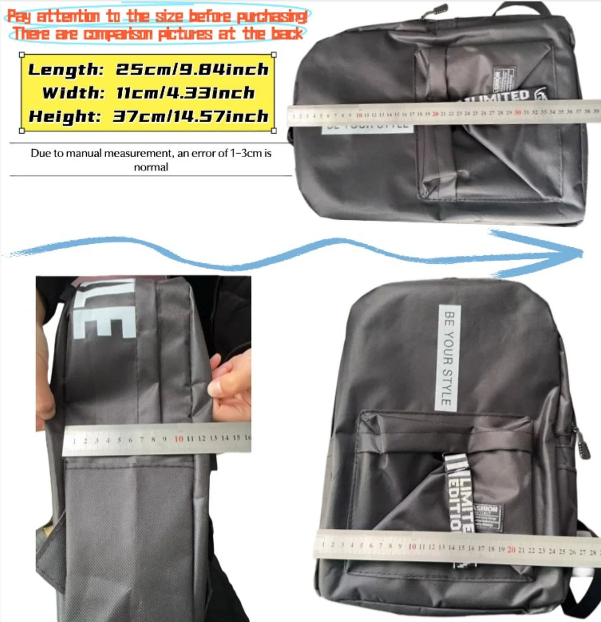 🎒 Mochila Escolar Moderna de Gran Capacidad para Hombre y Mujer ✨