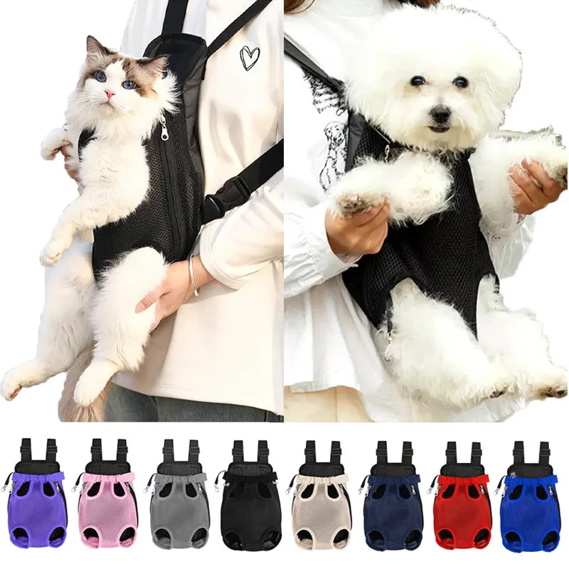 Portable Dog and Cat Backpack Carrier, Breathable Pet Travel Tote, Outdoor Bag for Puppies and Kittens, Pet Supplies for Traveling
