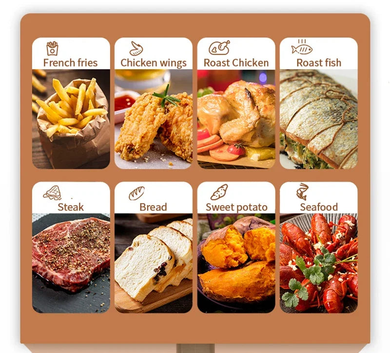 50/100Pcs Air Fryer Disposable Paper Non-Stick Air Fryer Baking Paper Round Air Fryer Paper Liners Kitchen Accessories