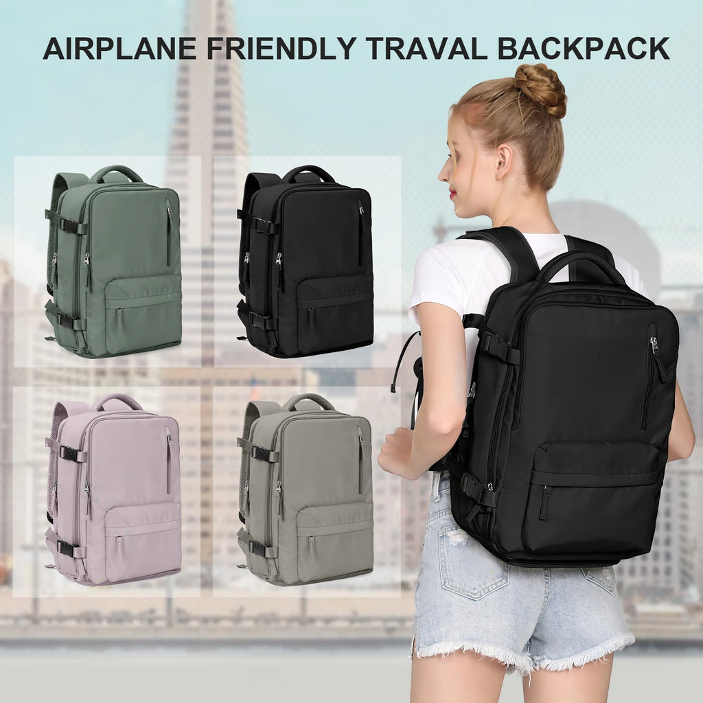 🎒✈️ Mochila de Viaje para Cabina 40 × 30 × 20 cm – Equipaje de Mano con Compartimento para Laptop y Zapatos 🧳✨