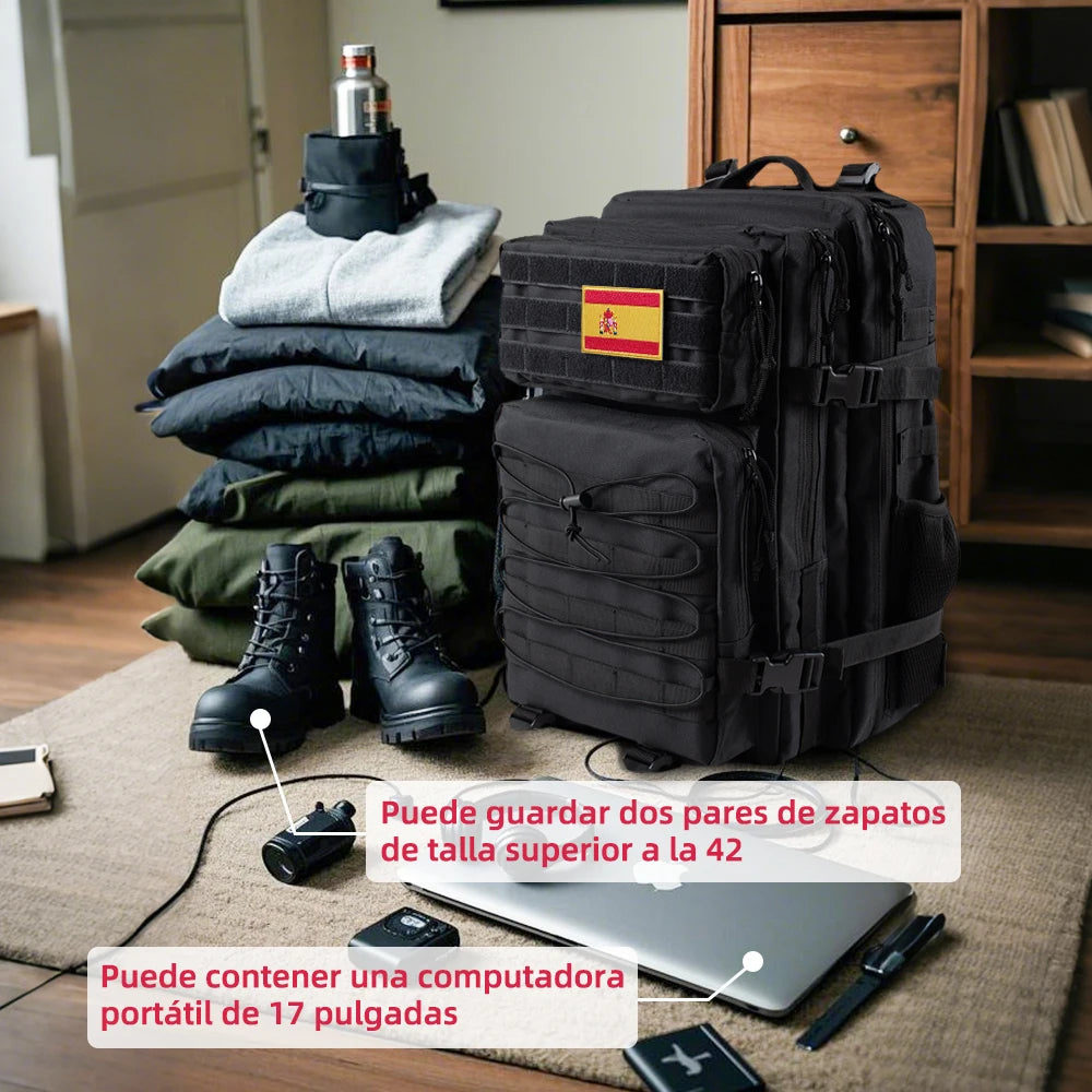 🎒 Mochila Táctica de Viaje y Senderismo 50L/32L 🏕️🌍