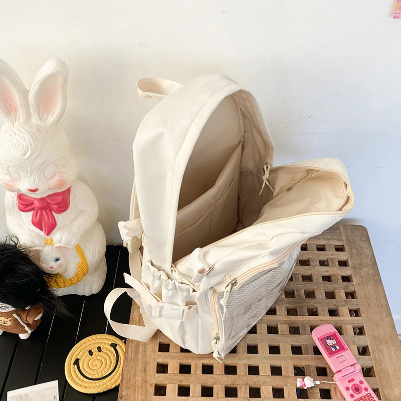 🎒✨ Mochila Transparente Estilo Japonés ITA – Gran Capacidad para Escuela, Universidad y Cosplay 💖🌸
