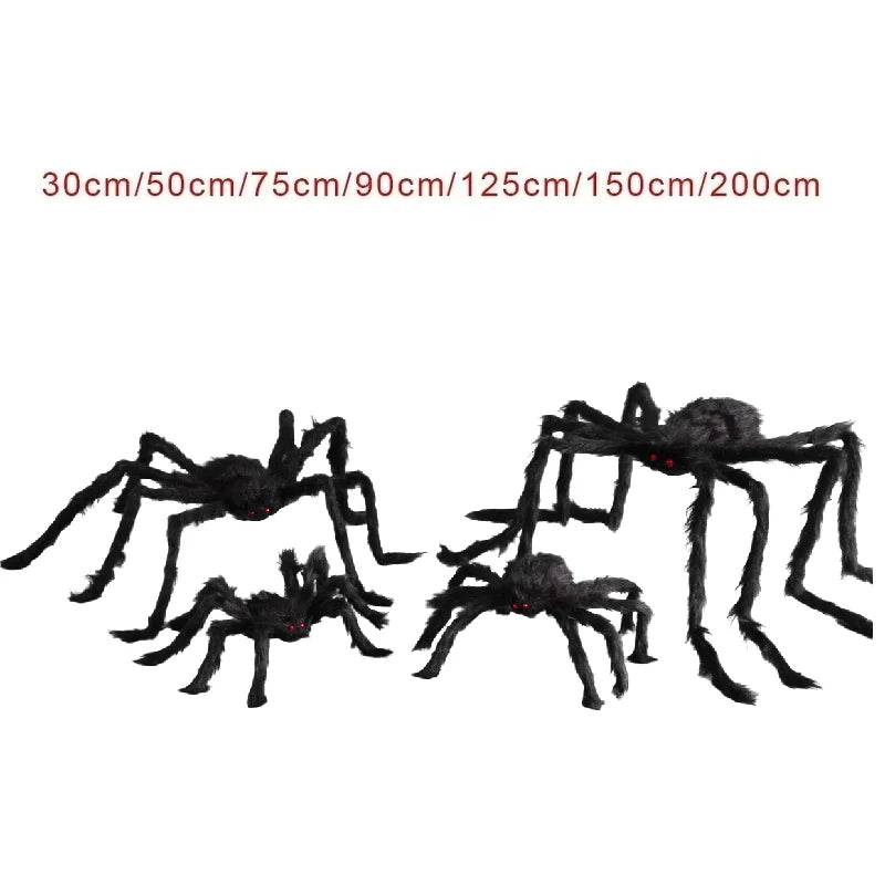 🎃🕷️ Araña Gigante de Halloween – Decoración Terrorífica para Interior y Exterior 👻🕸️