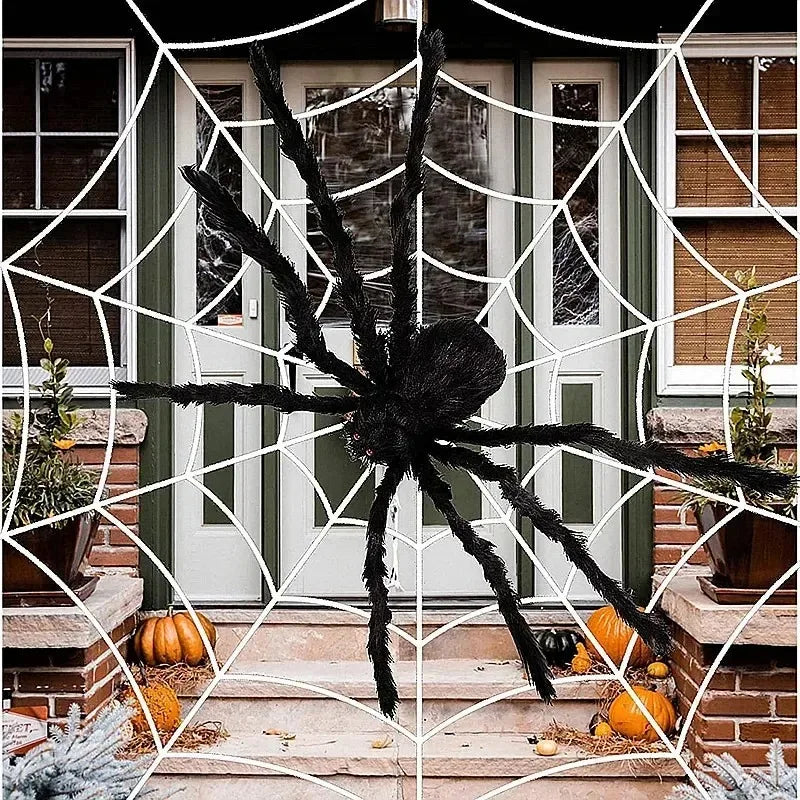🎃🕷️ Araña Gigante de Halloween – Decoración Terrorífica para Interior y Exterior 👻🕸️