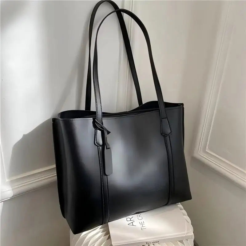 👜✨ Bolso Tote de Mujer Estilo Coreano – Elegante, Suave y de Gran Capacidad 🖤🌸