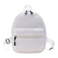 🎒 Mochila Mini para Mujer de Nylon en Colores Sólidos 💜✨