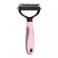 Cepillo de aseo para mascotas de acero inoxidable de doble cara: peine para eliminar el pelo, cepillo para desenredar el pelo de perros y gatos, esencial para el aseo de gatos