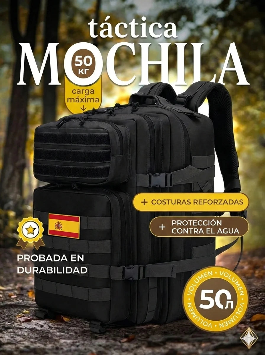 🎒 Mochila Táctica de Viaje y Senderismo 50L/32L 🏕️🌍