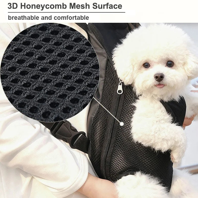 🐾 Mochila Transportadora Portátil para Perros y Gatos