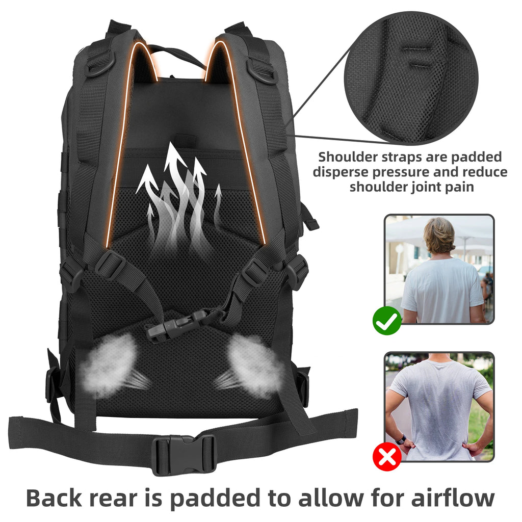 🎒 Mochila Táctica de Viaje y Senderismo 50L/32L 🏕️🌍