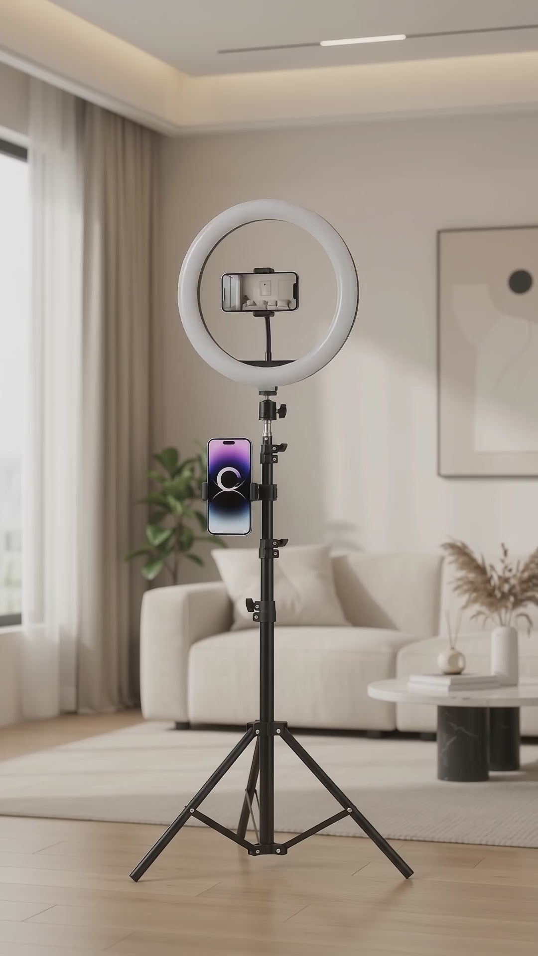 💡✨ LED Ring Light with Tripod and Phone Holder 📱