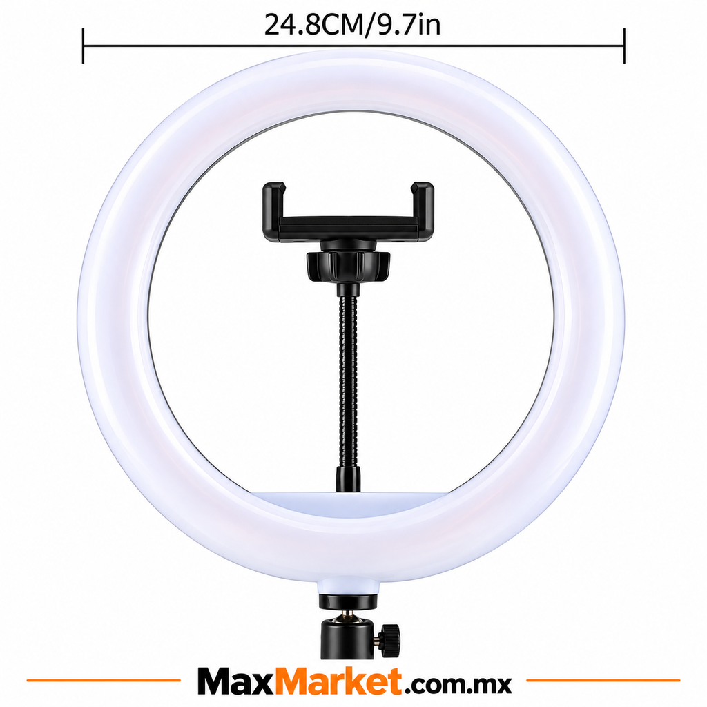 💡✨ Aro de Luz LED con Trípode y Soporte para Celular 📱