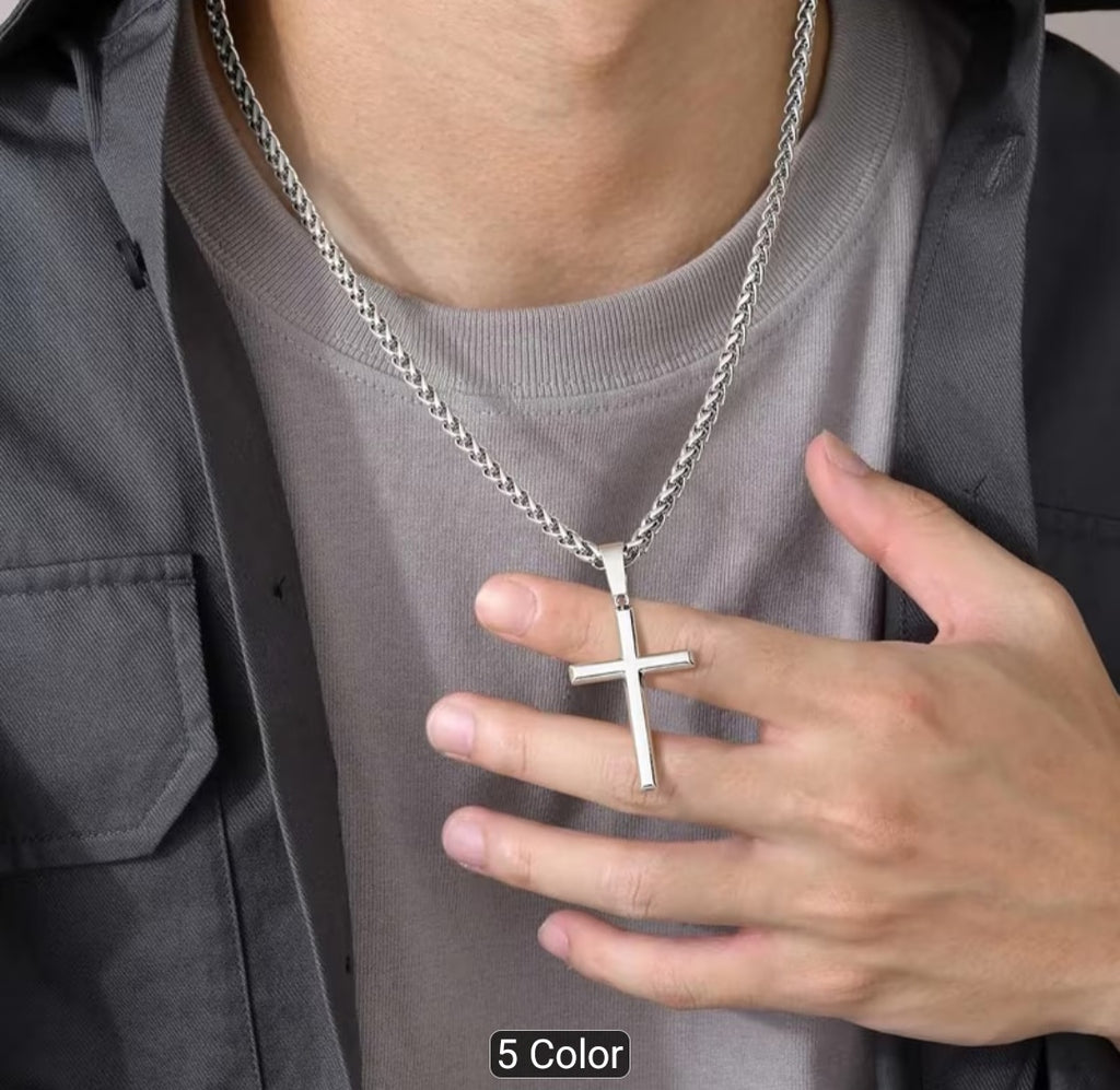 ✝️💎 Collar con Cruz de Plata Pura 925 Garantizada 50.8 cm | Hombre y Mujer | Max Market