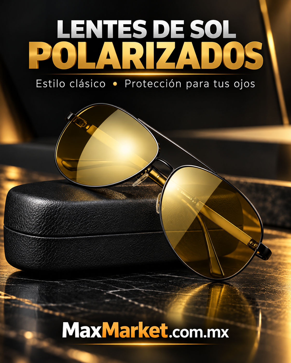 🕶️🔥 Polarized Sunglasses for Men | Elegant Aviator Style – Max Market