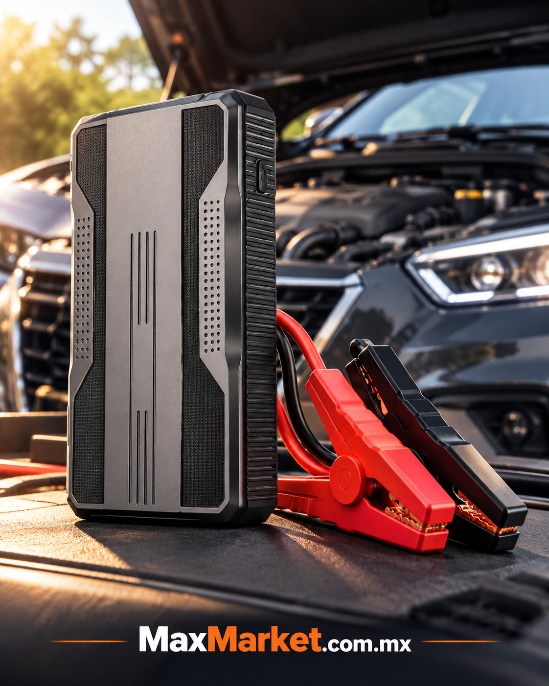 🚗⚡ 12V Portable Battery Jump Starter with LED Flashlight | Max Market