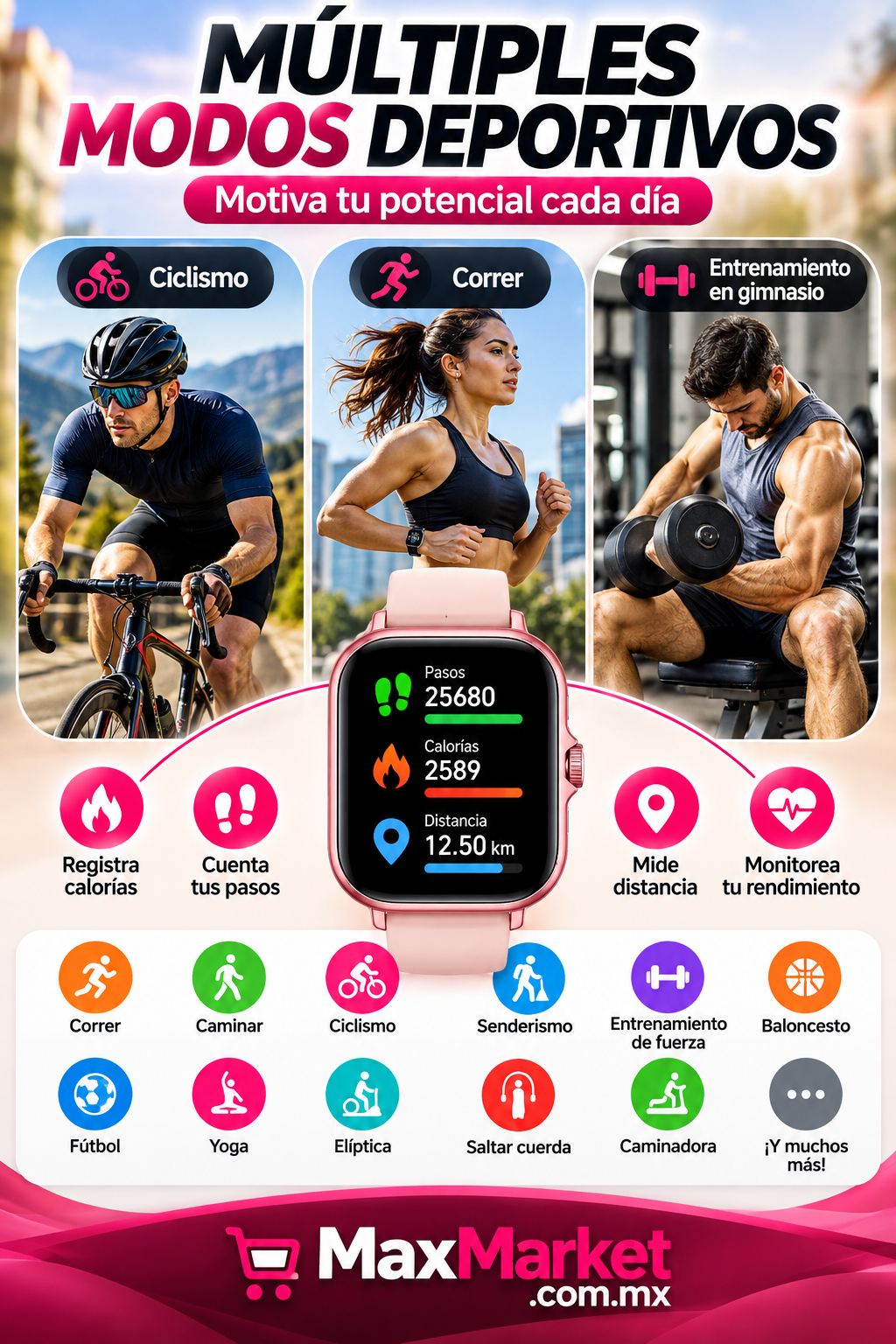 ⌚ Smart Sports Watch with Bluetooth Calls and Touch Screen