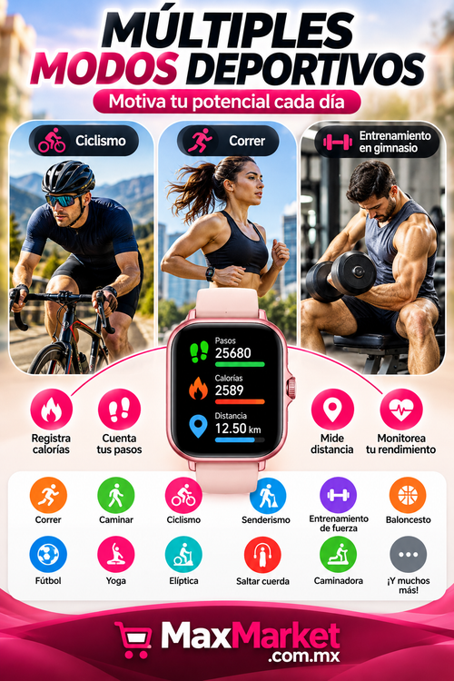 ⌚ Smart Sports Watch with Bluetooth Calls and Touch Screen